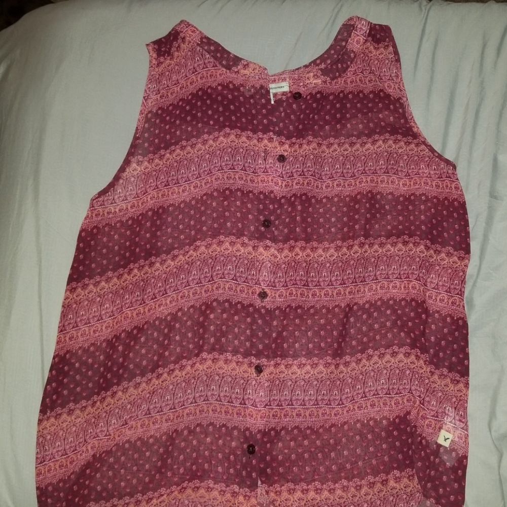 Sheer AE tank top